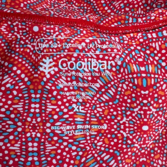 Coolibar Big Wave Swim Skort Womens XL Printed Multicolored NWT SS-1892 - Picture 9 of 12
